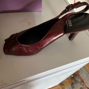 IMPO | Wendy Crepe Patent |Crimson Red | Women’s heels | Size 8.5
